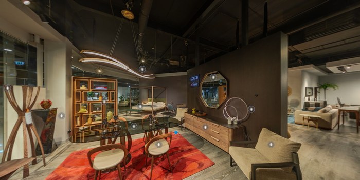 Virtual tour of a furniture showroom, Kyiv